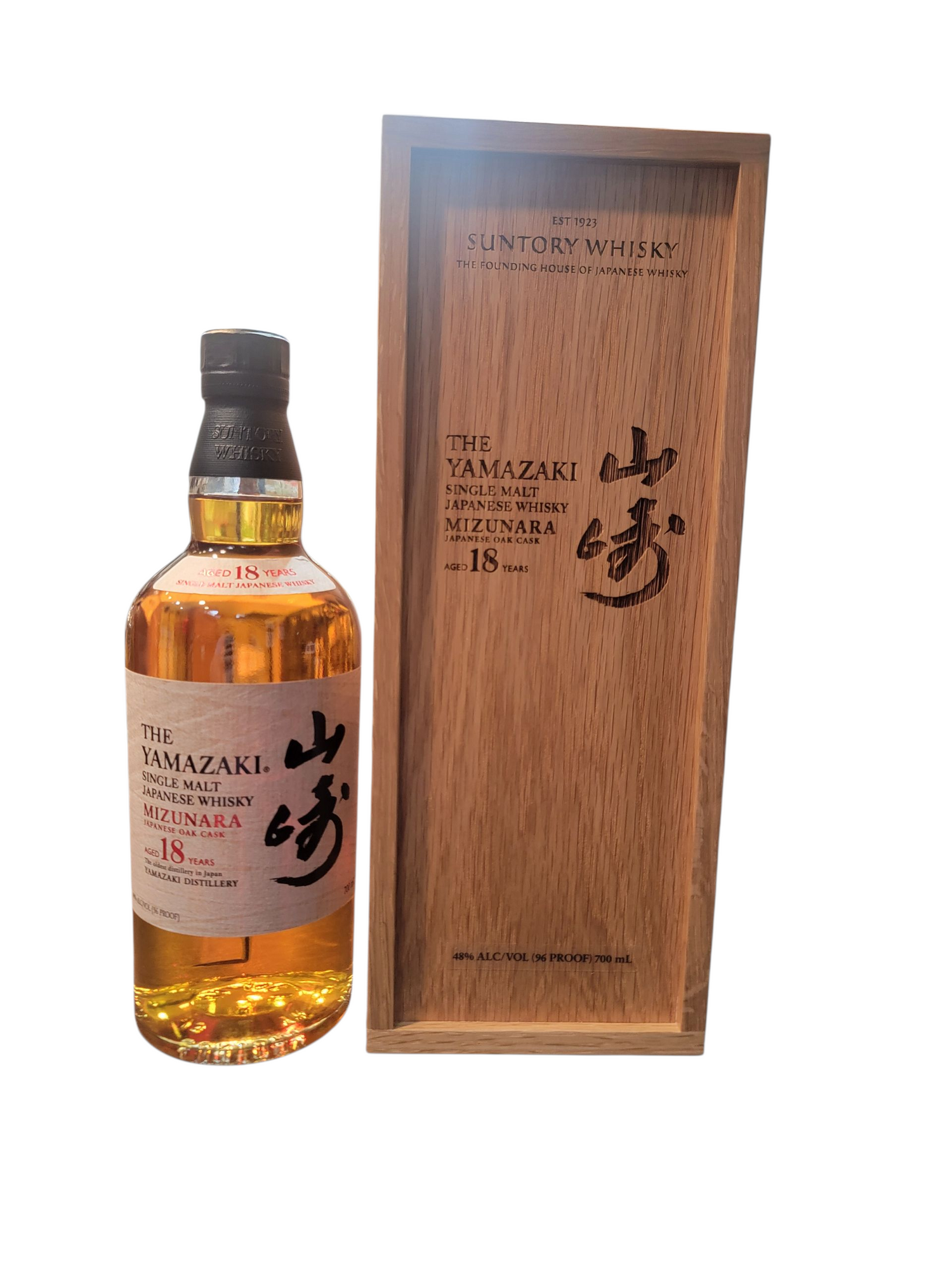 The Yamazaki 18 Years Japanese Single Malt Mizunara Oak Cask Whisky 2025 Release 700mL