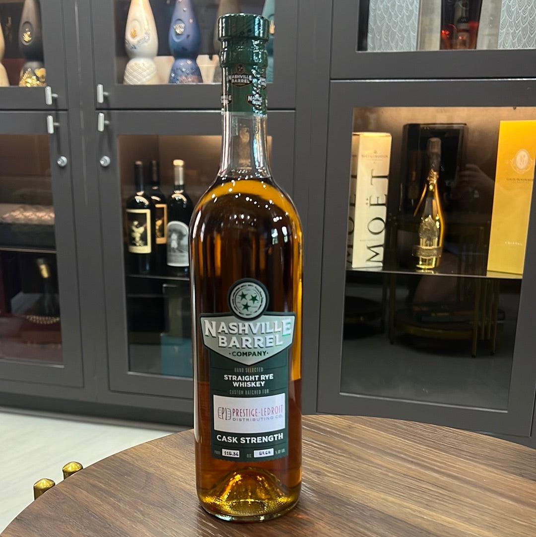 Nashville Barrel Company - Cask Strength Straight Rye Whiskey - Prestige Bottling