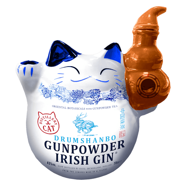 Drumshanbo Gunpowder Irish Gin Ceramic Cat