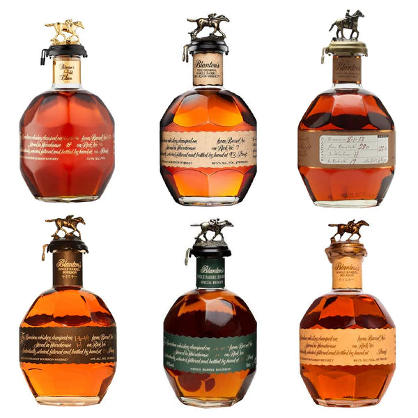 Blantons 6 bottle full lineup collection