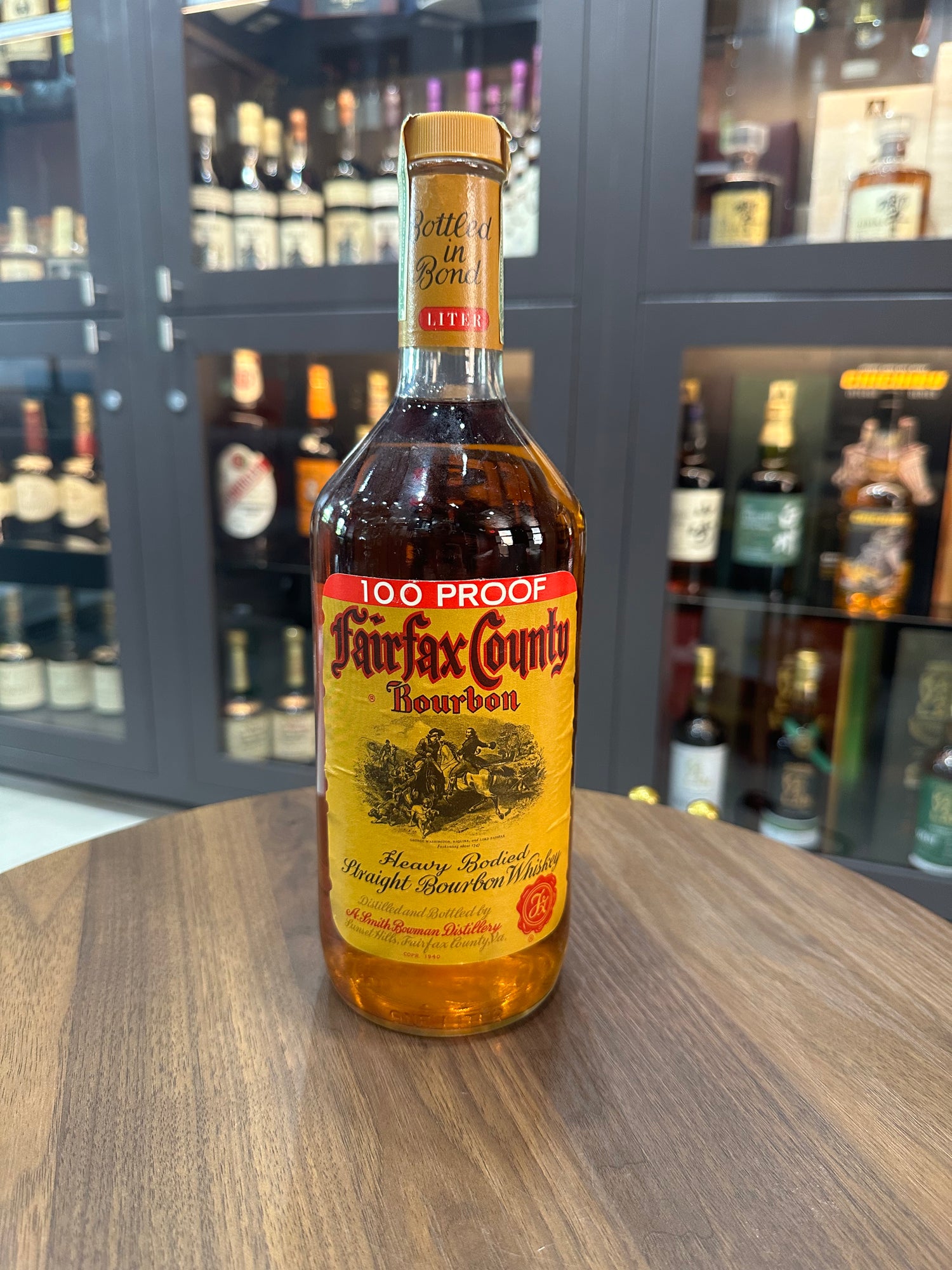 Fairfax County Bourbon Bottled in Bond *Vintage Bowman Distillery* 1Liter