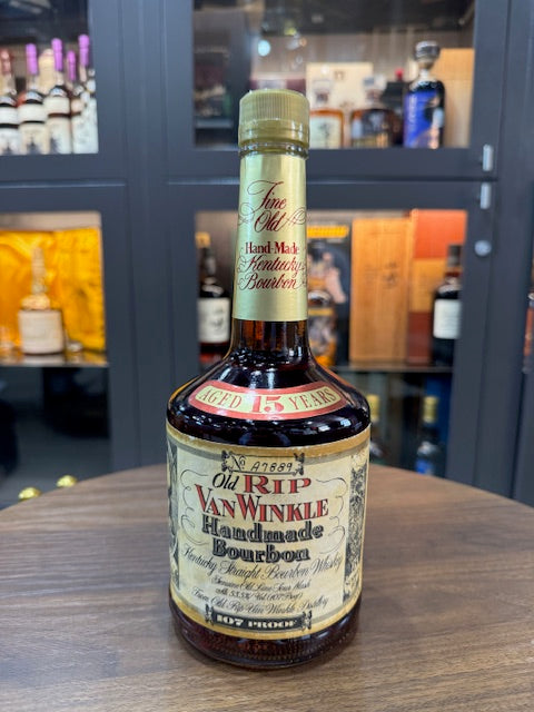 Old Rip Van Winkle 15 Years (Short Older Fat Bottle) Bourbon 107pf 750 –  The Bourbon Concierge