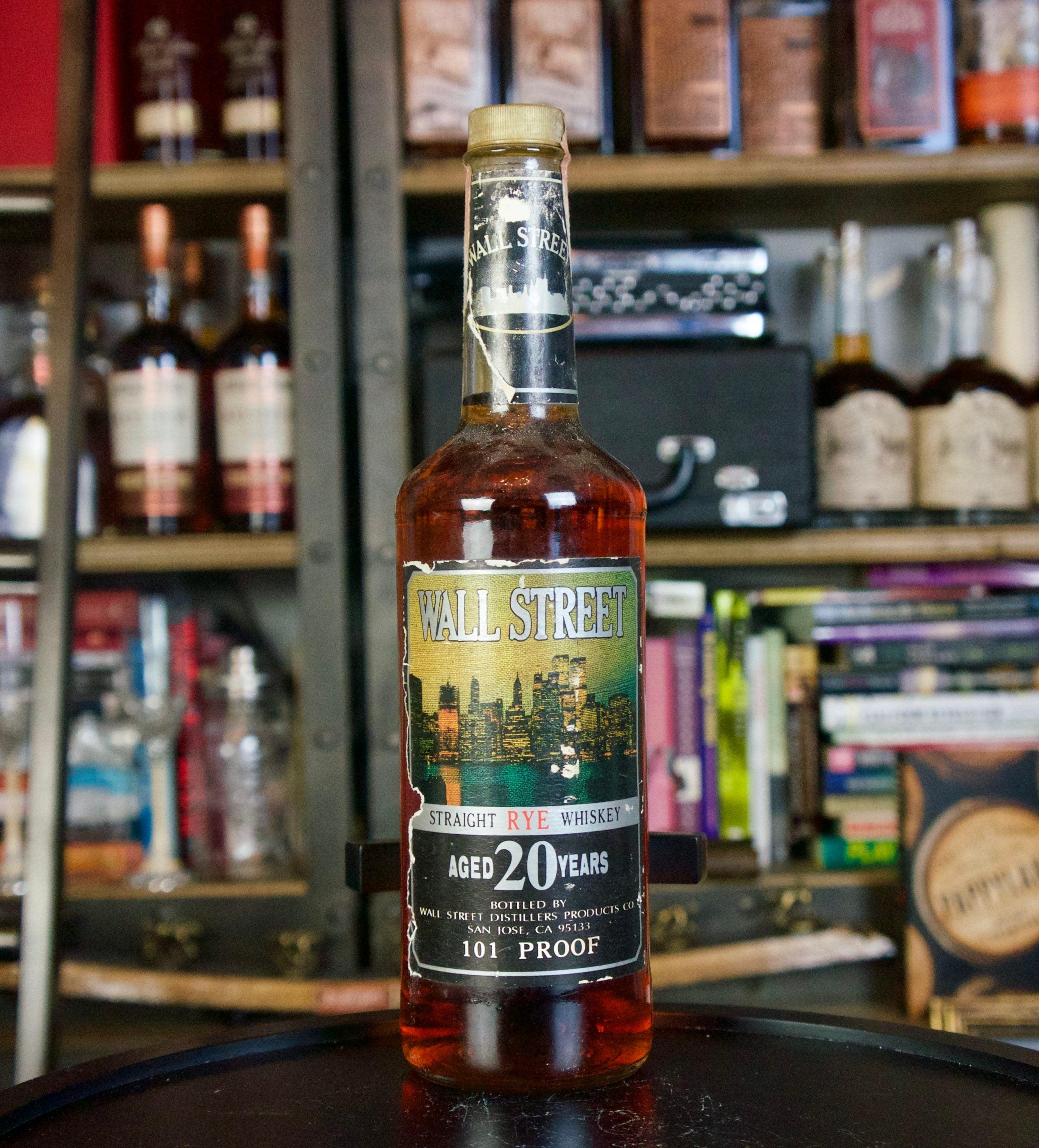 Wall Street Rye 20 year 101 proof (1980's) 750ml – The Bourbon