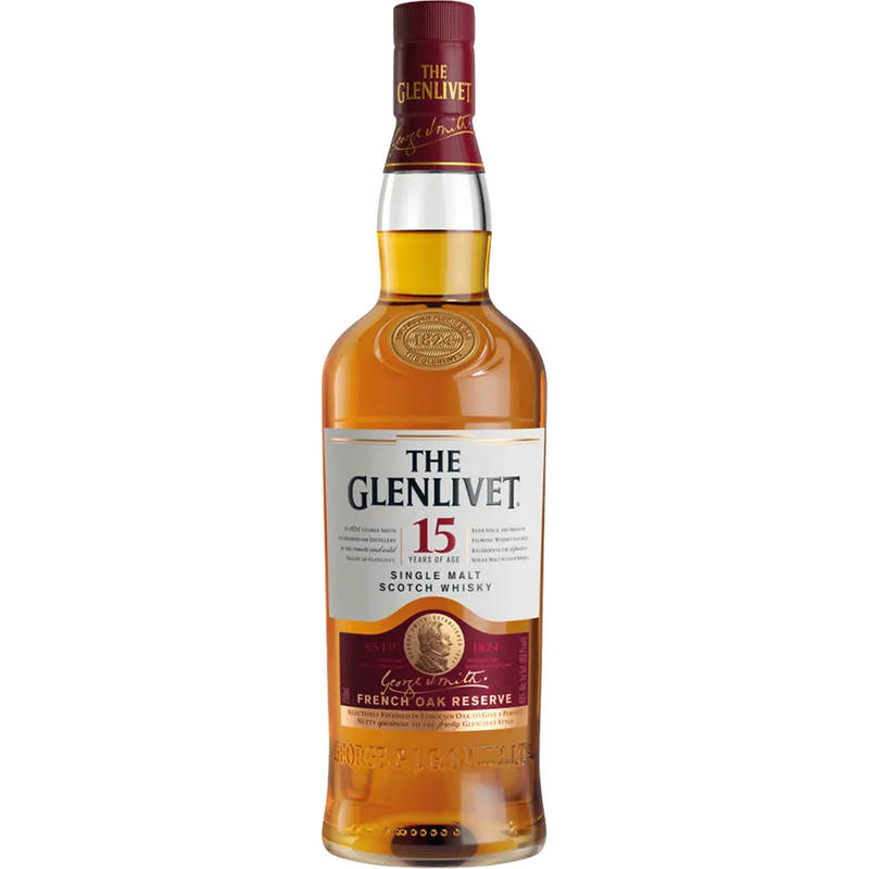 Glenlivet 15 year single malt scotch