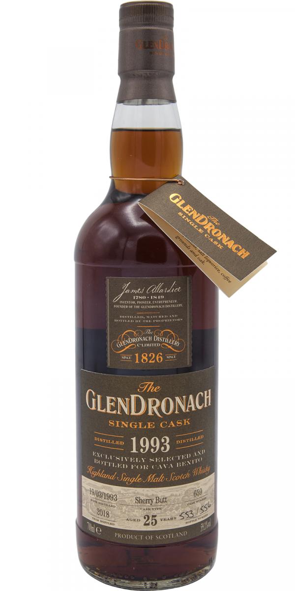 GlenDronach 1993 25 year Sherry Butt Single Malt Scotch