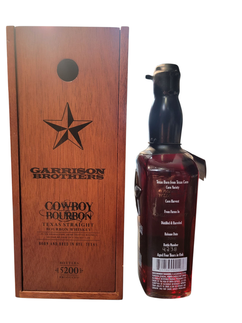 Garrison Brothers Cowboy Bourbon - 2015 Release