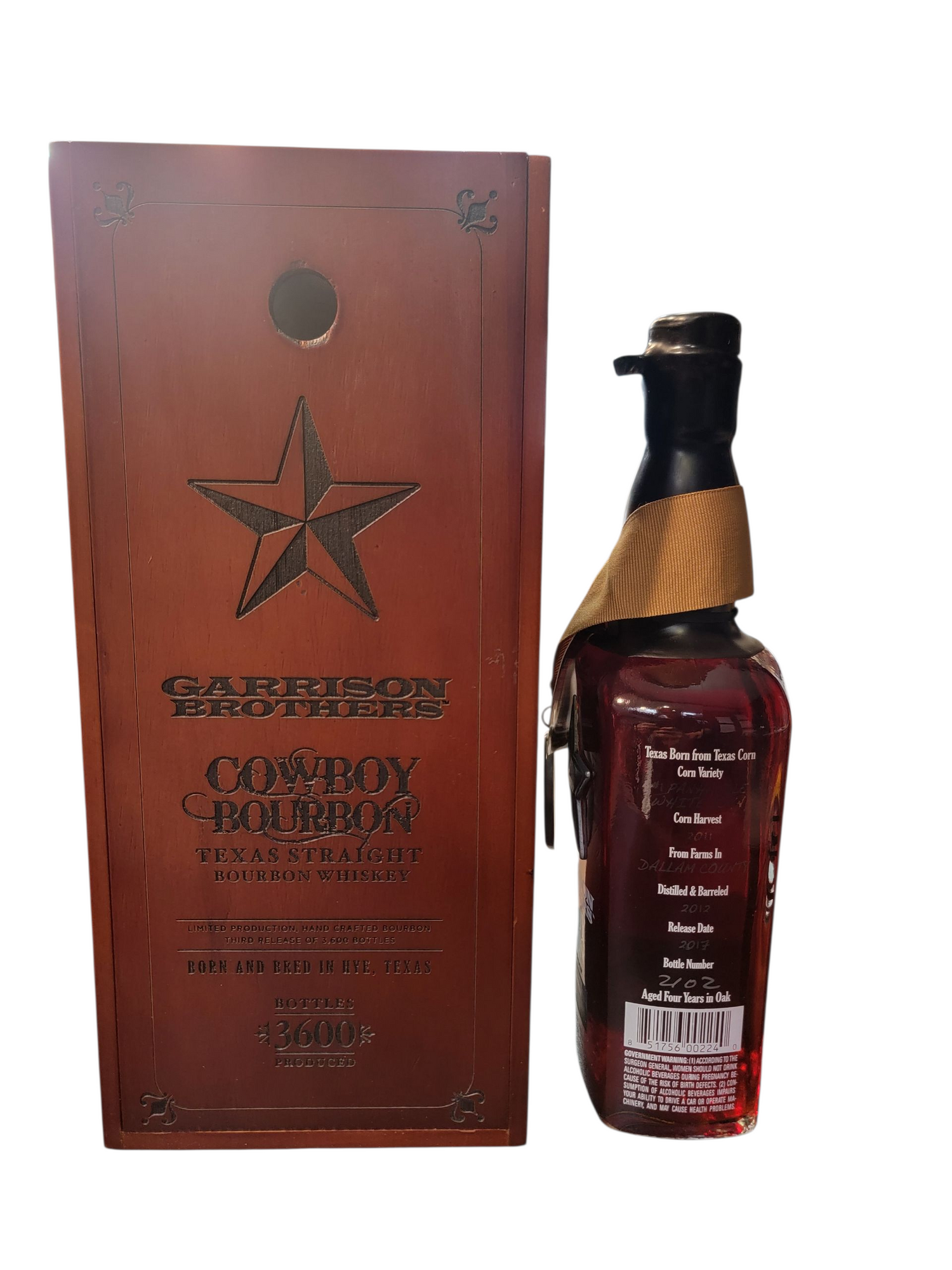 Garrison Brothers Cowboy Bourbon - 2017 Release
