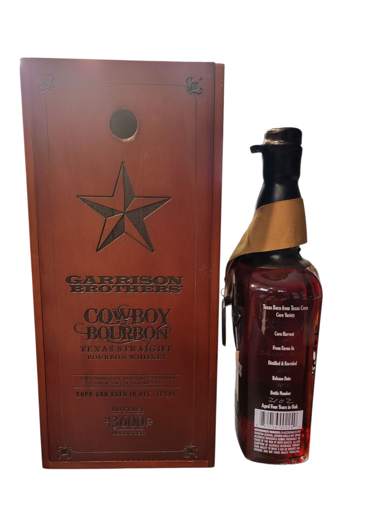 Garrison Brothers Cowboy Bourbon - 2017 Release