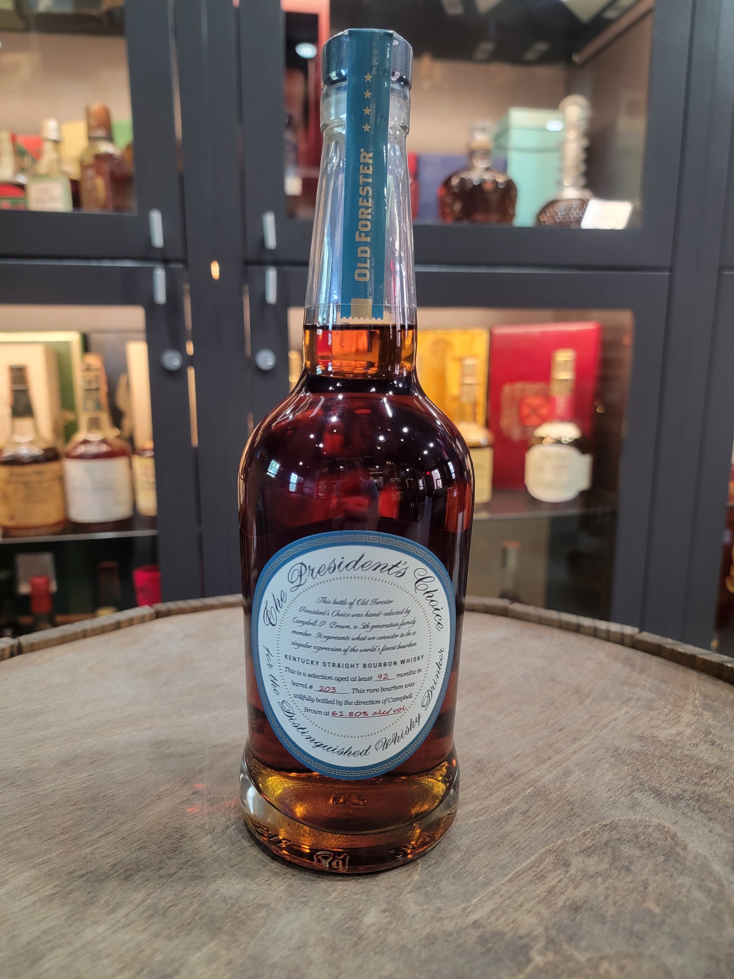 Old Forester - The President's Choice Bourbon - Barrel 203 (Aged at least 92 Months)