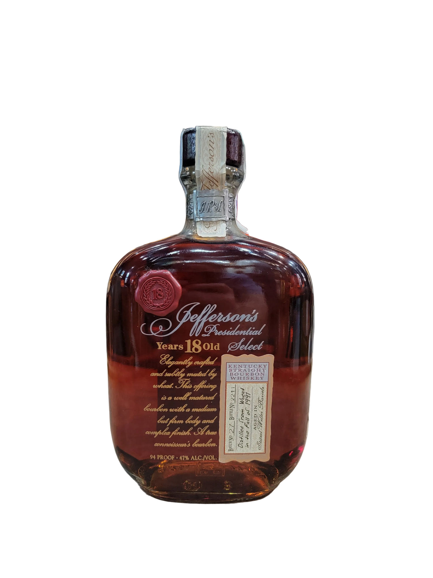 Jefferson's Presidential Select 18 Year - Ukraine Export