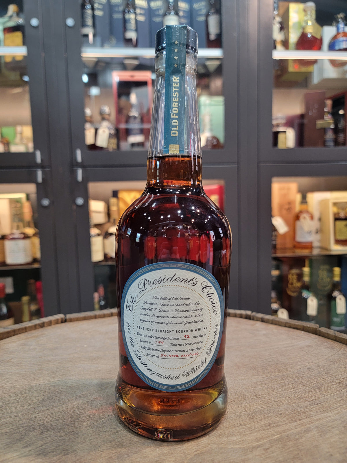 Old Forester - The President's Choice Bourbon - Barrel 194 (Aged at least 92 Months)