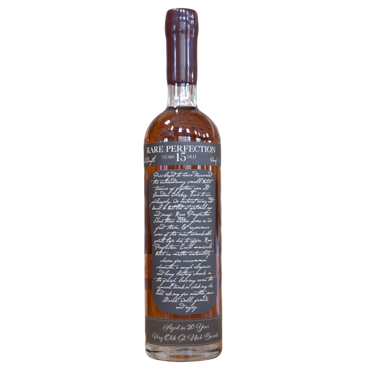 Rare Perfection 15 Year Cask Strength Canadian Whisky - Aged in 20 Year Very Olde St. Nick Barrels
