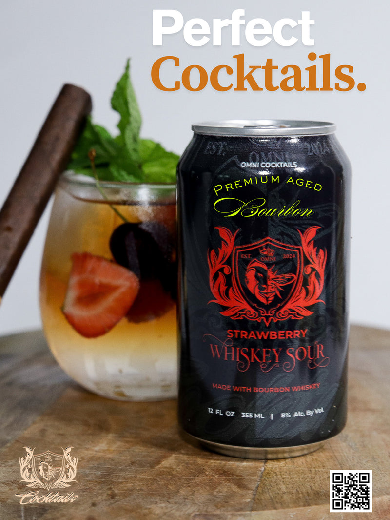 Omni Cocktails - Strawberry Whiskey Sour - 24 Cans