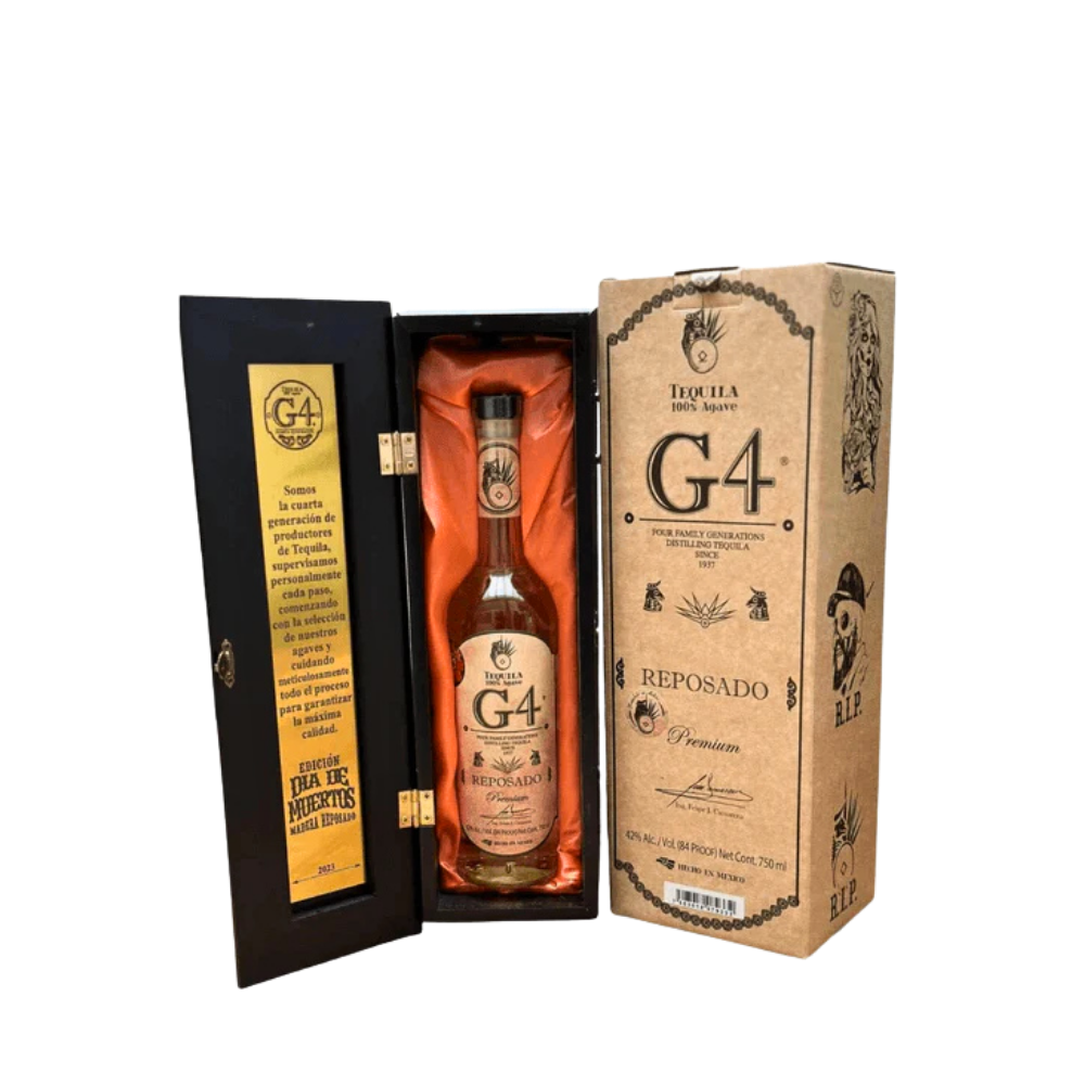 G4 Reposado de Madera Dia de Muertos Edition Tequila with Gift Box