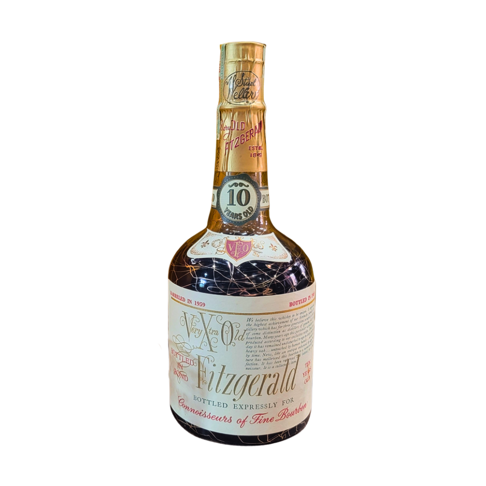 Very Xtra Old Fitzgerald 10 year Bottled in Bond Gift Set 1959-1969 Blue Box