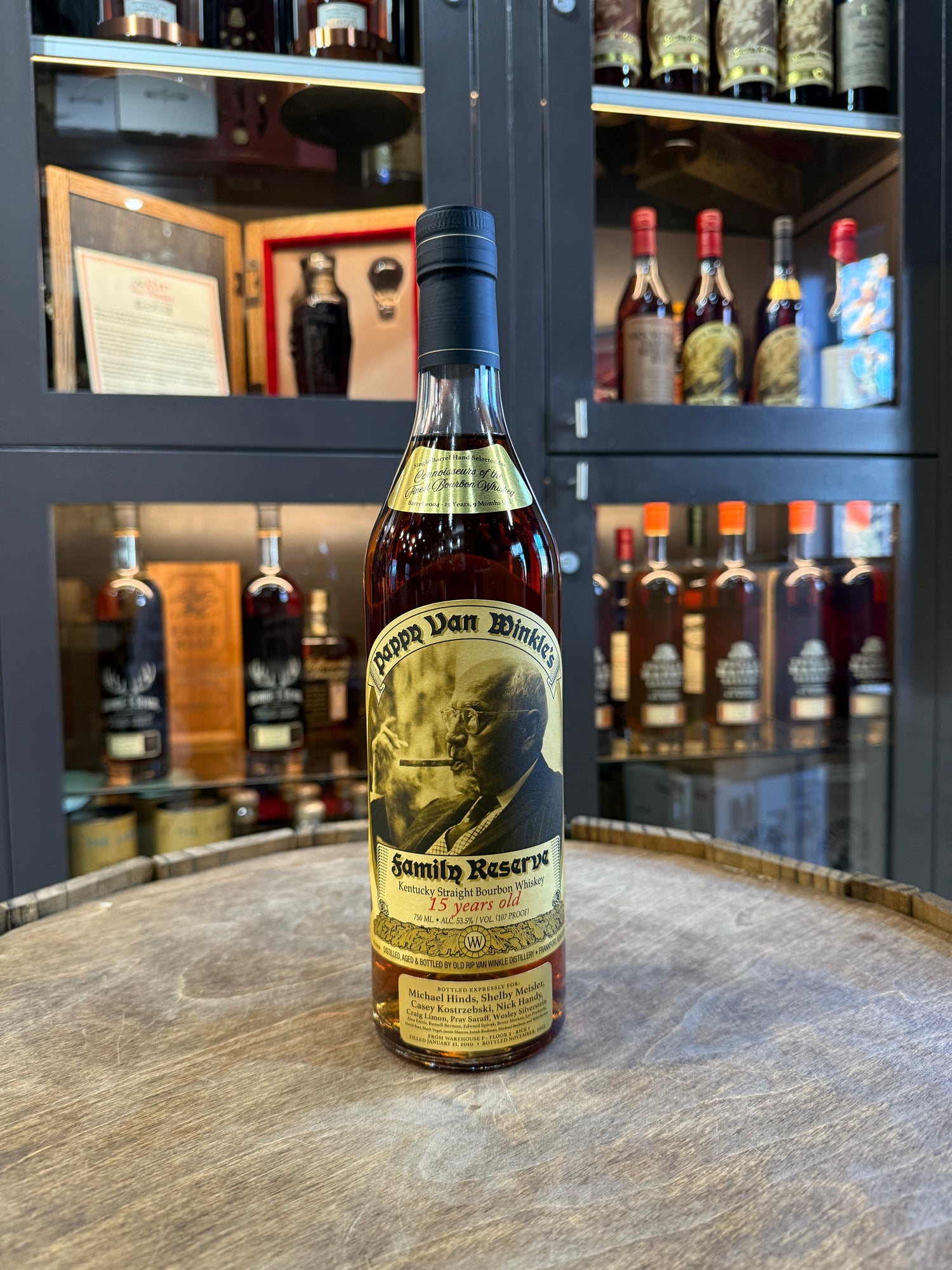 Pappy Van Winkle 15 Years Old Single Barrel By Bourbon Connoisseurs Barrel 004 15 Years 9 Months Old