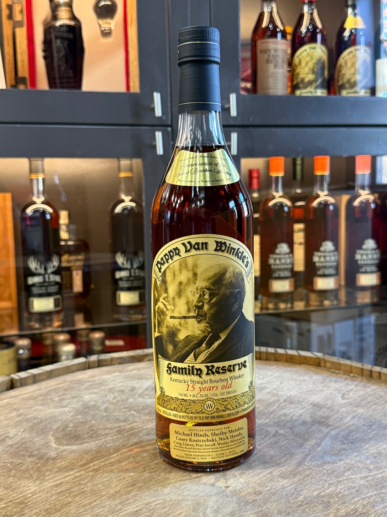 Pappy Van Winkle 15 Years Old Single Barrel By Bourbon Connoisseurs Barrel 002 15 Years 10 Months Old