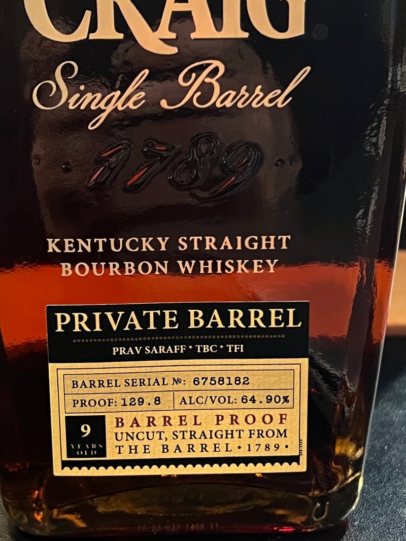 Elijah Craig Private Single Barrel - The Bourbon Concierge