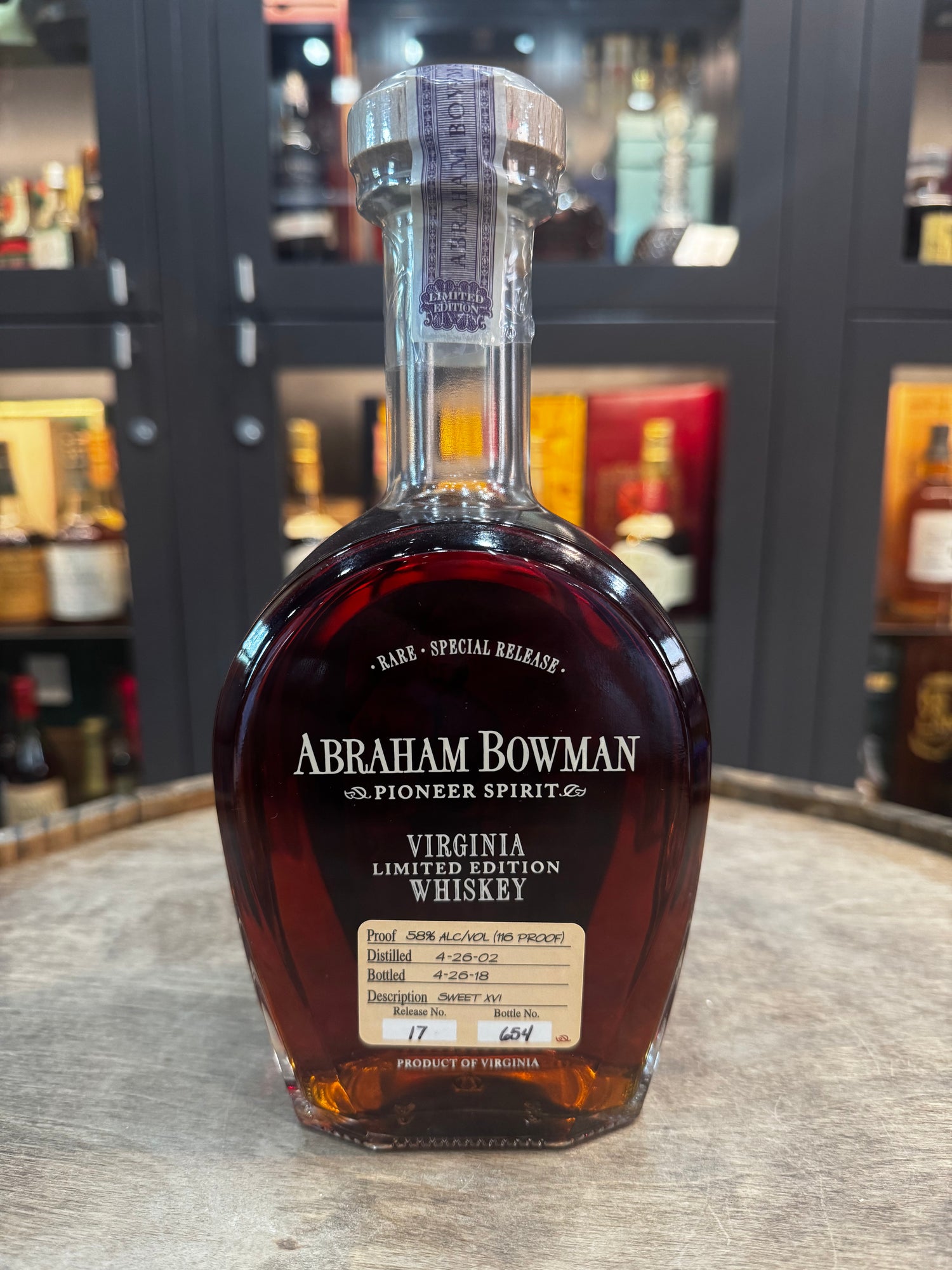 Abraham Bowman Release No. 17 | Sweet XVI Bourbon