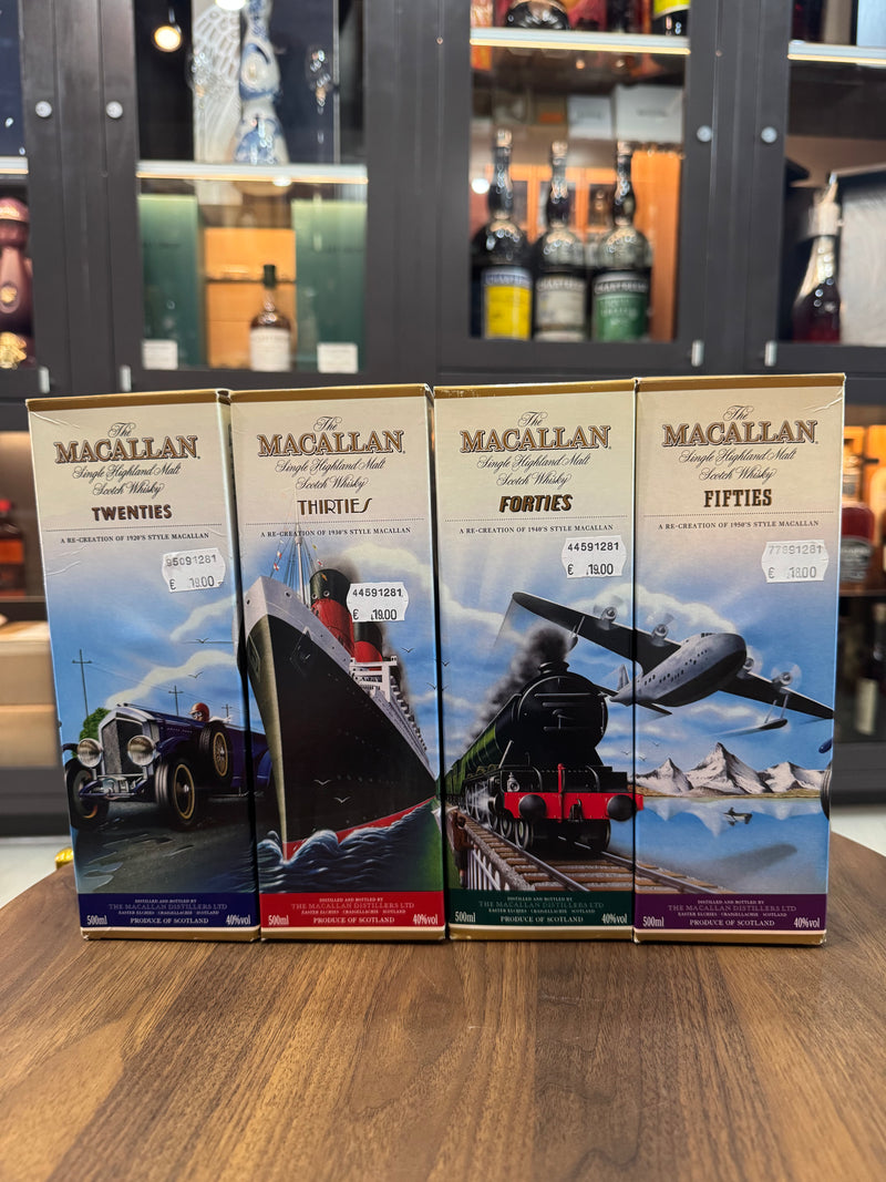 Macallan Decades Set | Twenties, Thirties, Forties & Fifties (4 Bottles x 500ml)