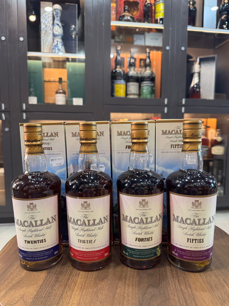Macallan Decades Set | Twenties, Thirties, Forties & Fifties (4 Bottles x 500ml)