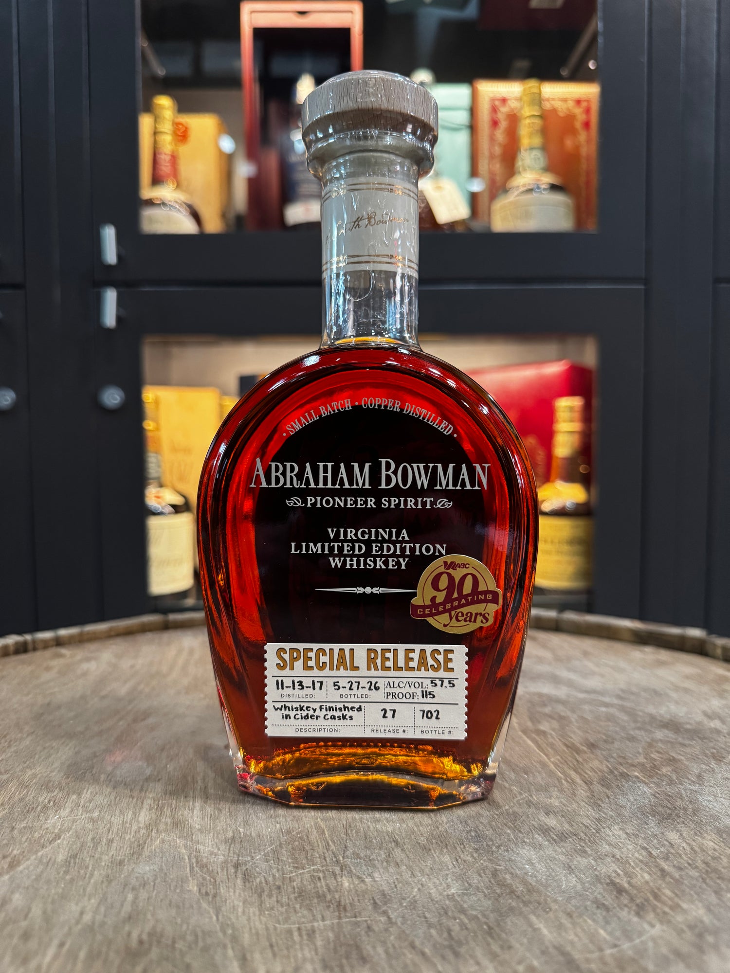 Abraham Bowman Cider Cask Virginia Special Release