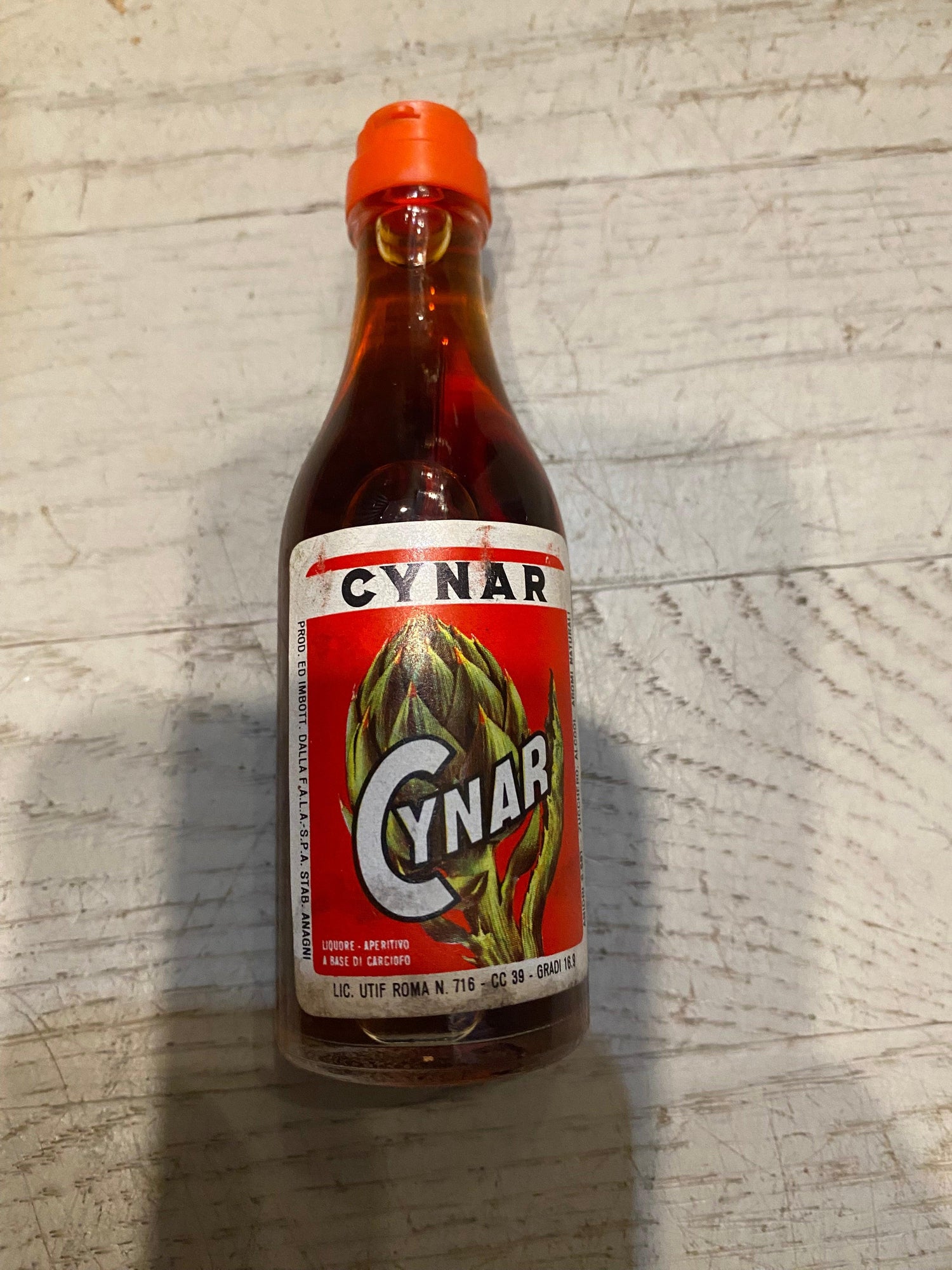 Vintage (1970s) Cynar 50ml Miniature