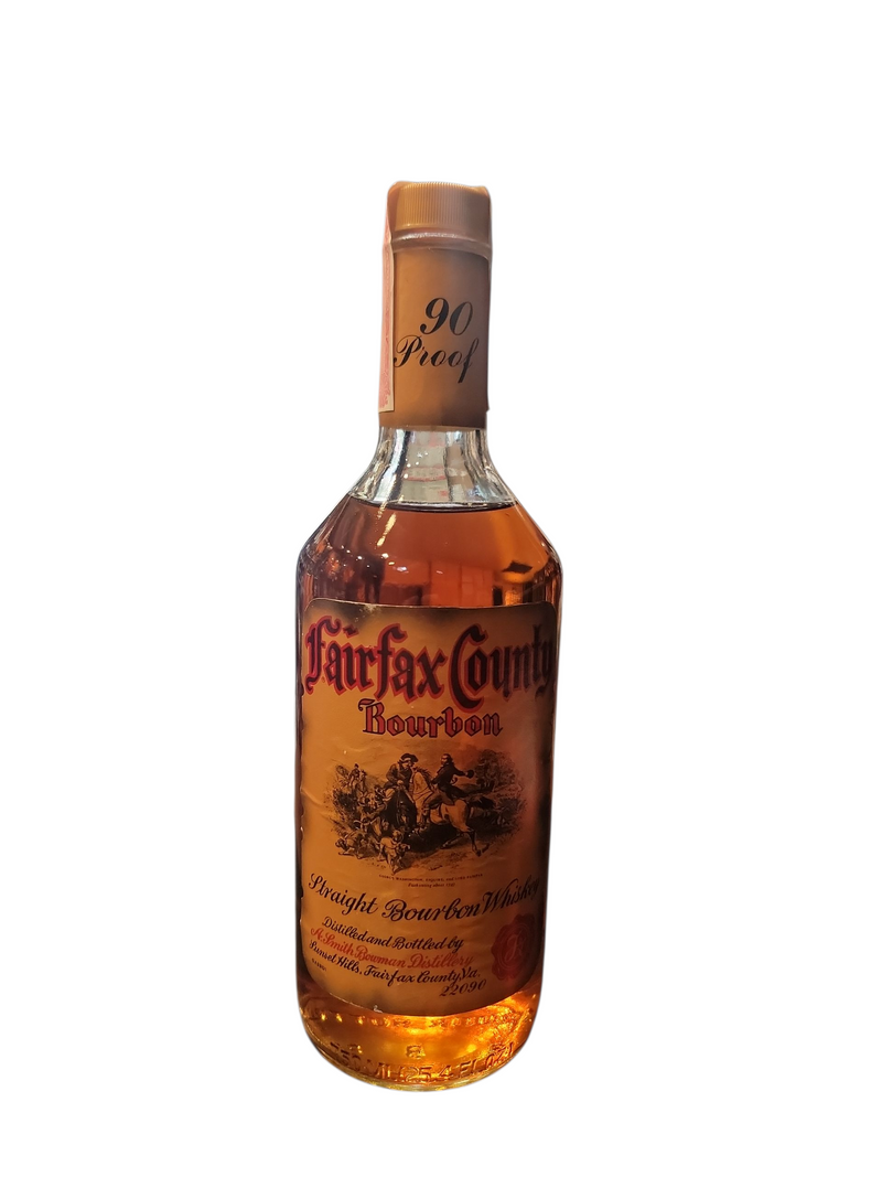 Fairfax County Bourbon 90 Proof- 1980’s Vintage Bowman Distillery