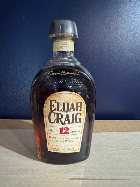Elijah Craig Barrel Proof - Old Squat Bottle - 129.7 Proof - SIGNED