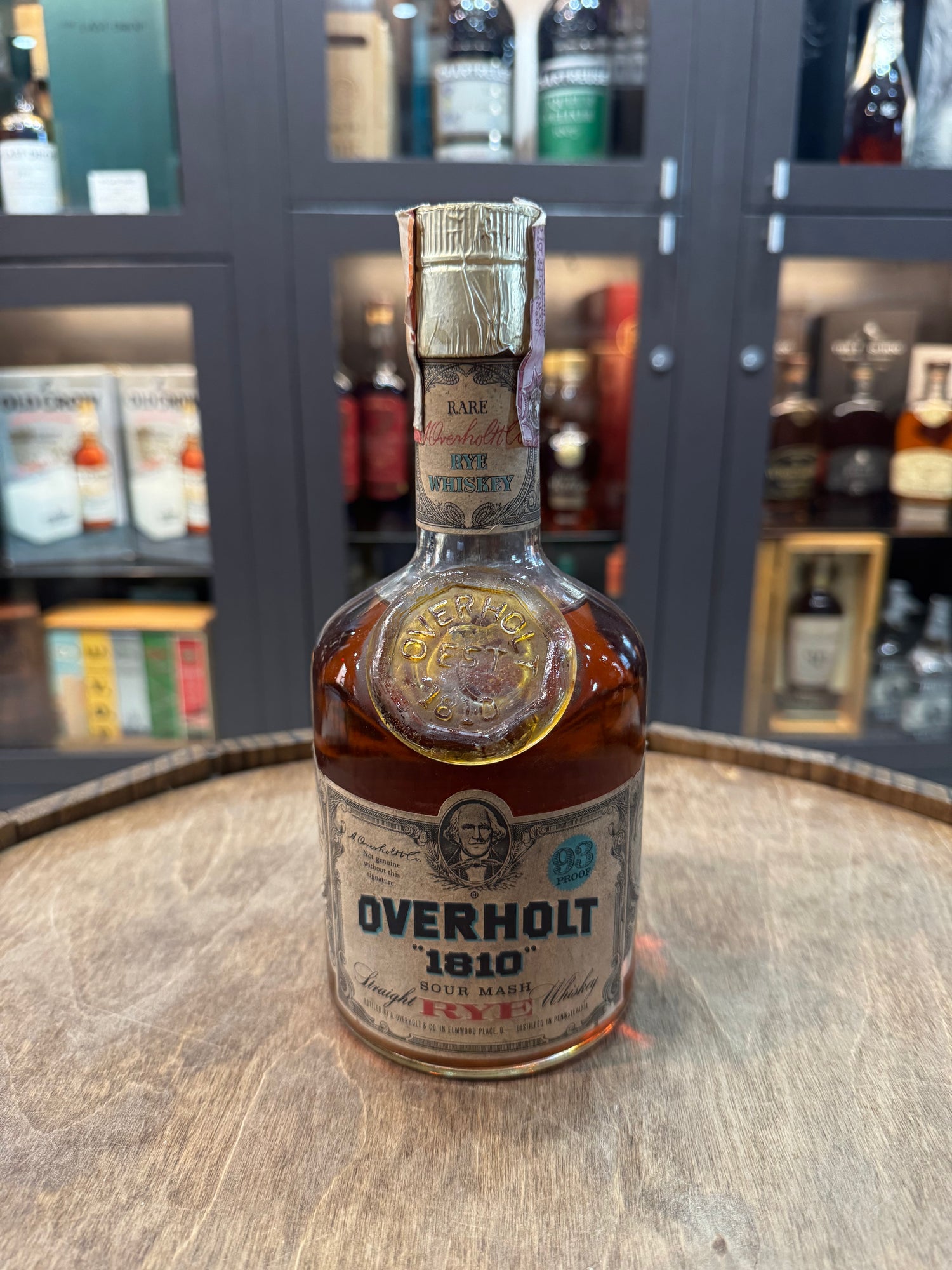Old Overholt 1810 Sour Mash Rye Early 1970s