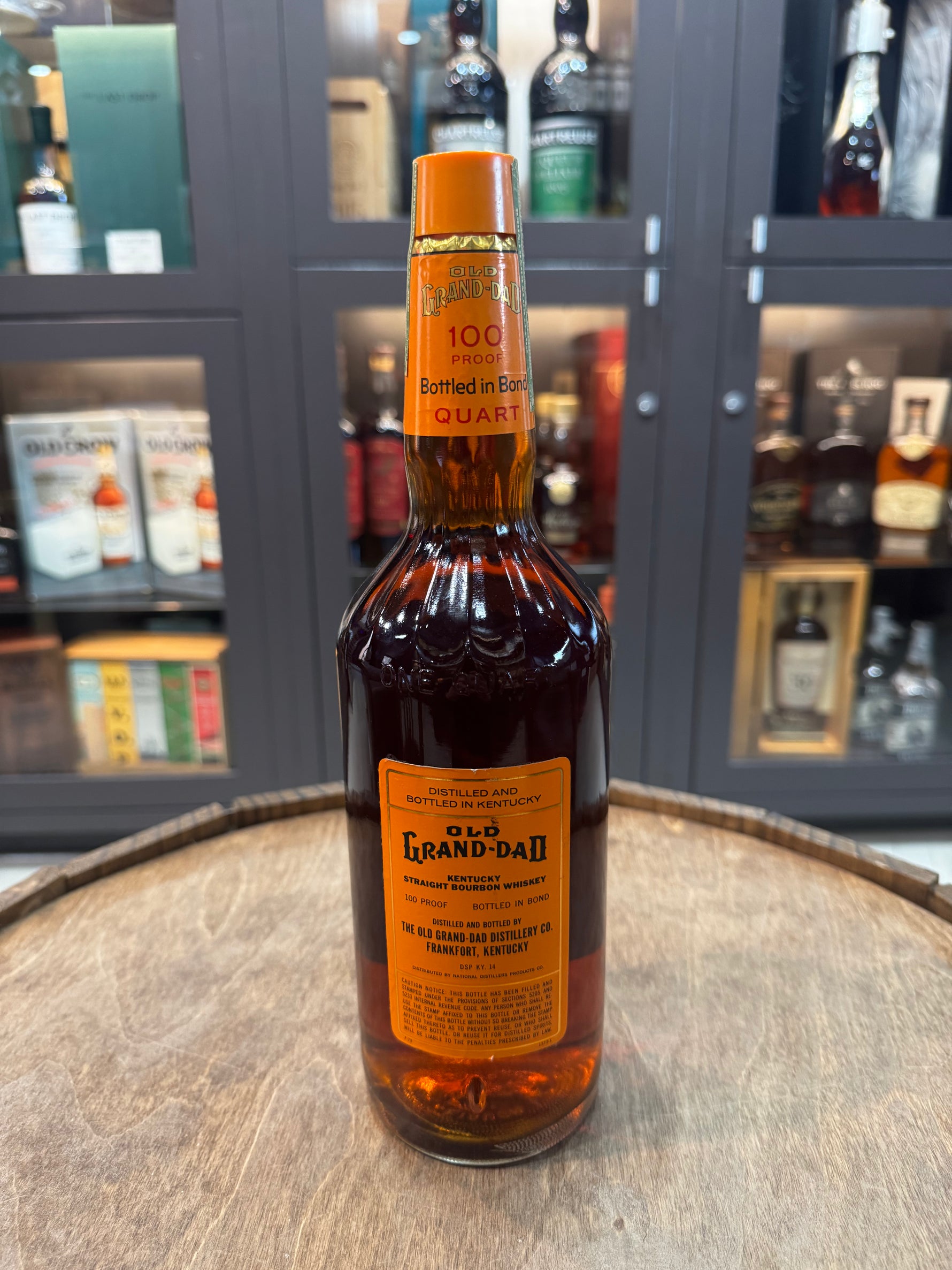 Old Grand Dad BIB Quart 1968 to 1973 – The Bourbon Concierge