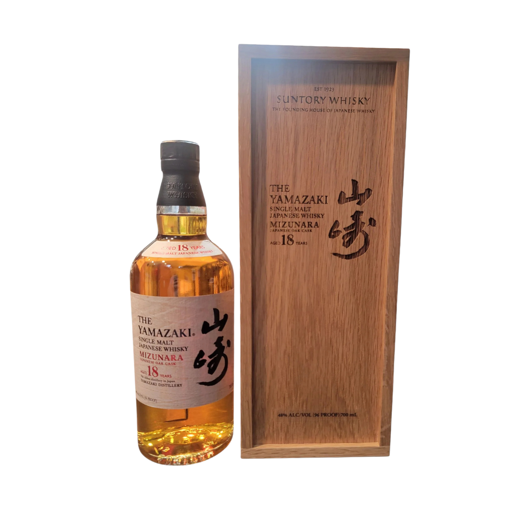 The Yamazaki 18 Years Japanese Single Malt Mizunara Oak Cask Whisky 2025 Release 700mL