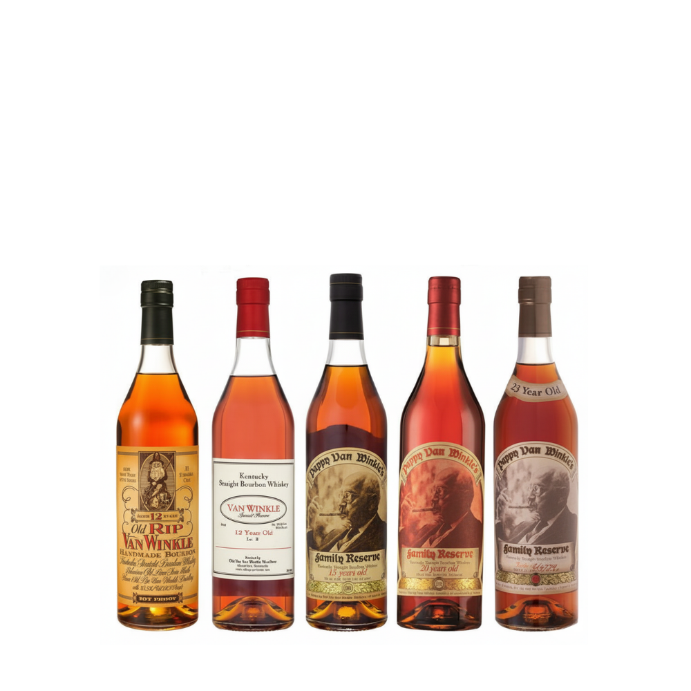 Van Winkle Line up - 10 year, 12 year, 15 year, 20 year, 23 year