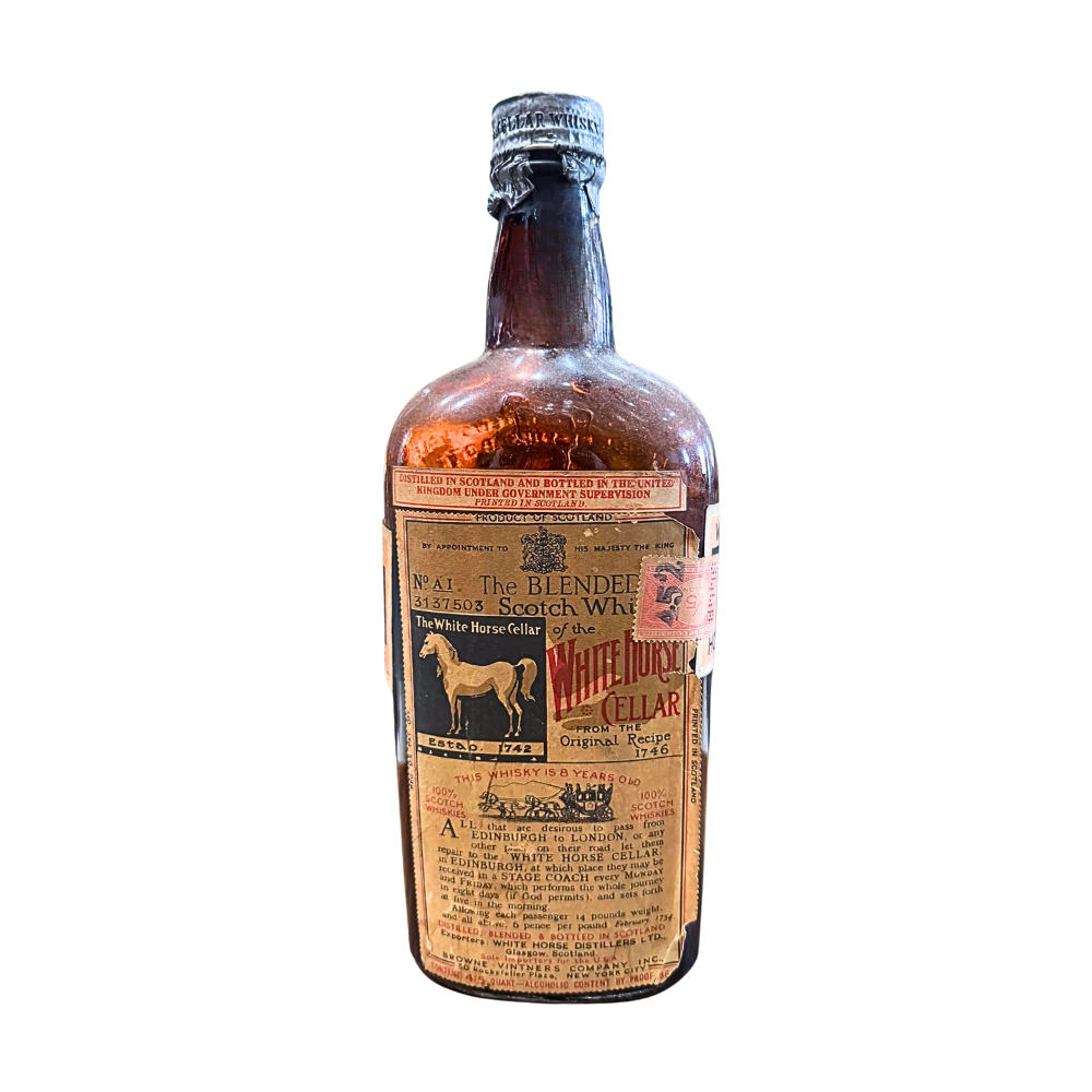 White Horse 8 Year Blended Scotch Whisky (Vintage) - 1930s/40s likely