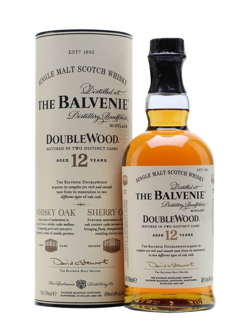 Balvenie 12 year doublewood single malt scotch