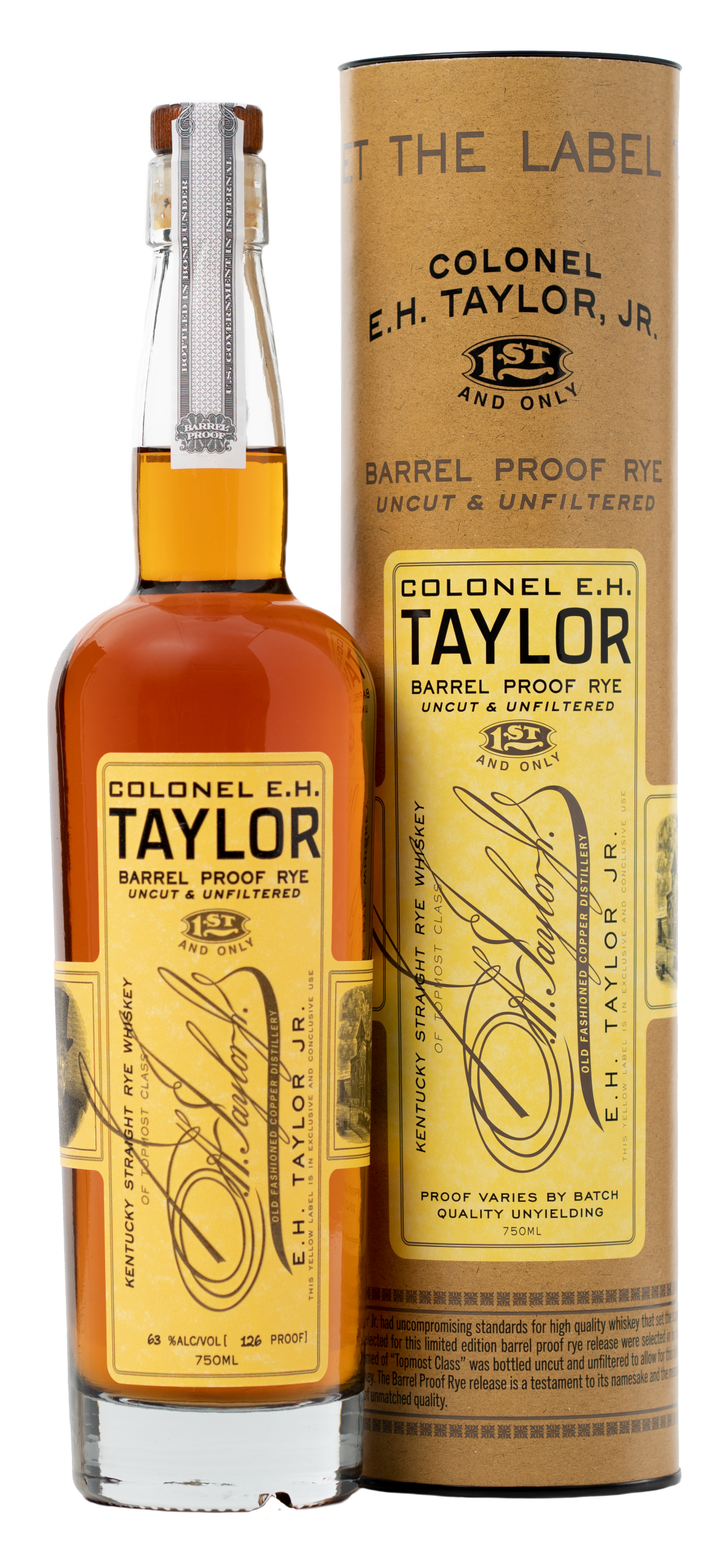 Colonel E. H. Taylor Barrel Proof Rye Whiskey
