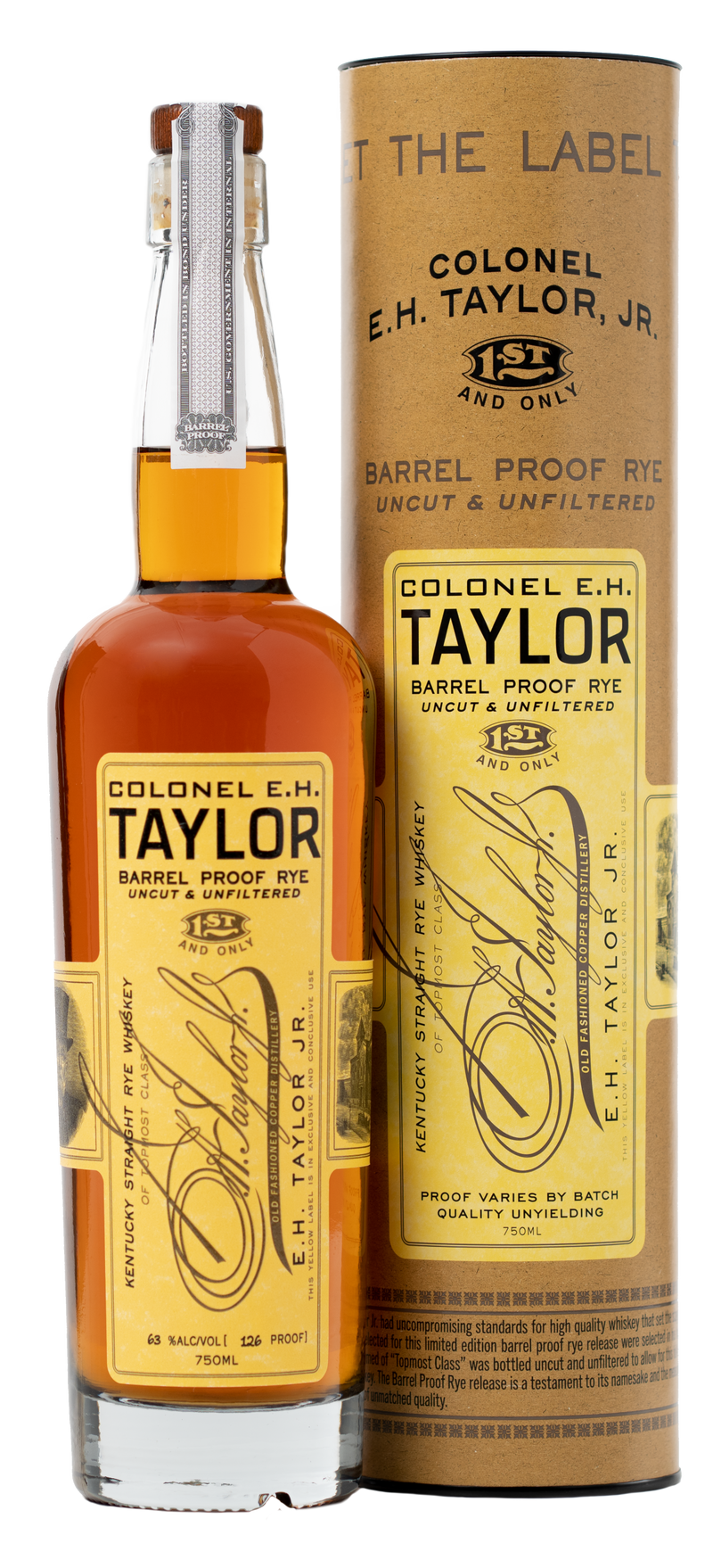 Colonel E. H. Taylor Barrel Proof Rye Whiskey