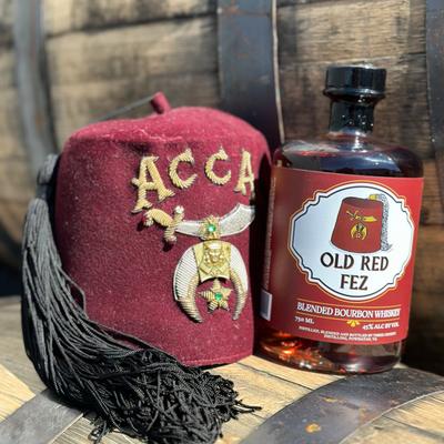 Three Crosses Old Red Fez Bourbon Whiskey