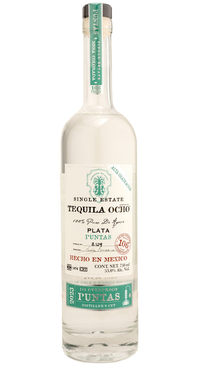Tequila Ocho Plata 2023 Puntas Tequila (106 Proof)