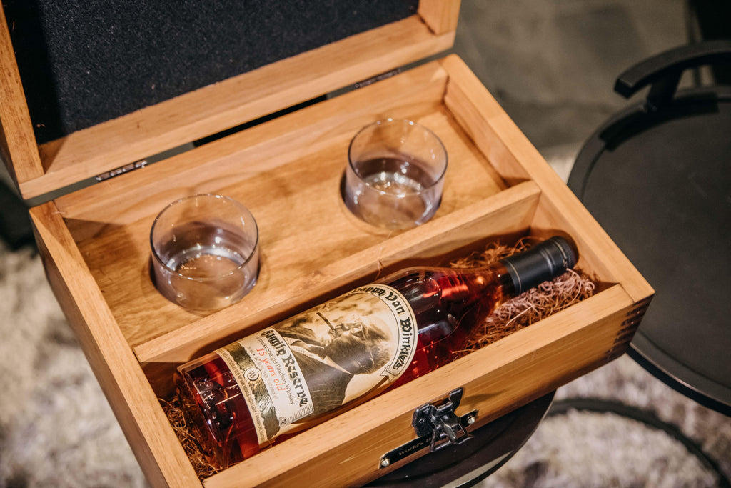 "World's Best Mom" Pappy Van Winkle 15 Year Bourbon Handcrafted Mother's Day Birthday Gift Box