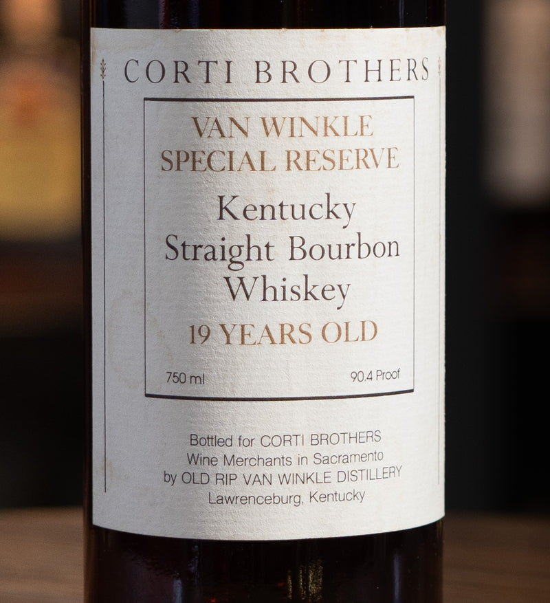 Van Winkle Special Reserve Corti Brothers 19 year Red Wax