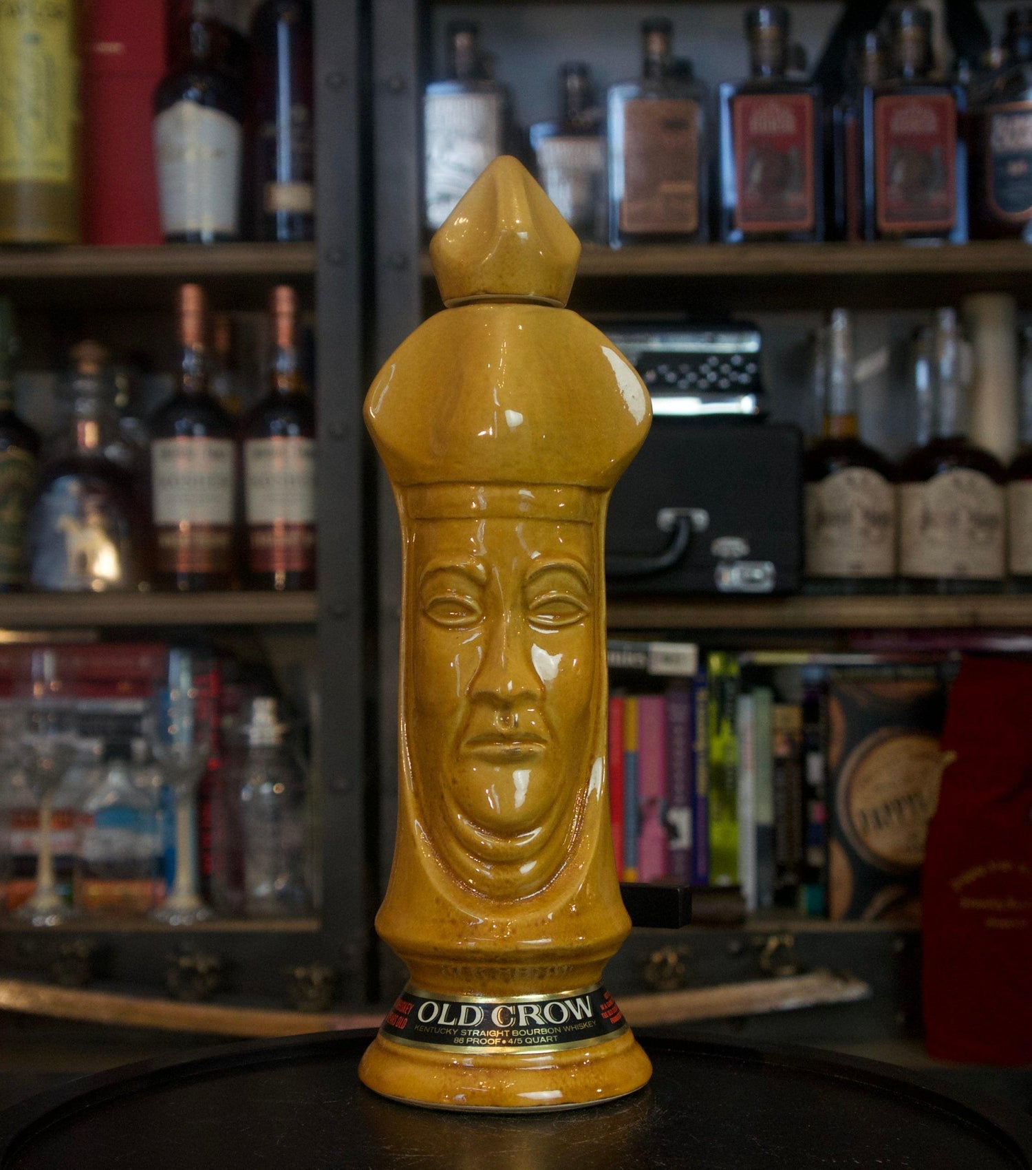Old Crow Chessmen Light Bishop 86 Proof (1969) 4/5 Quart