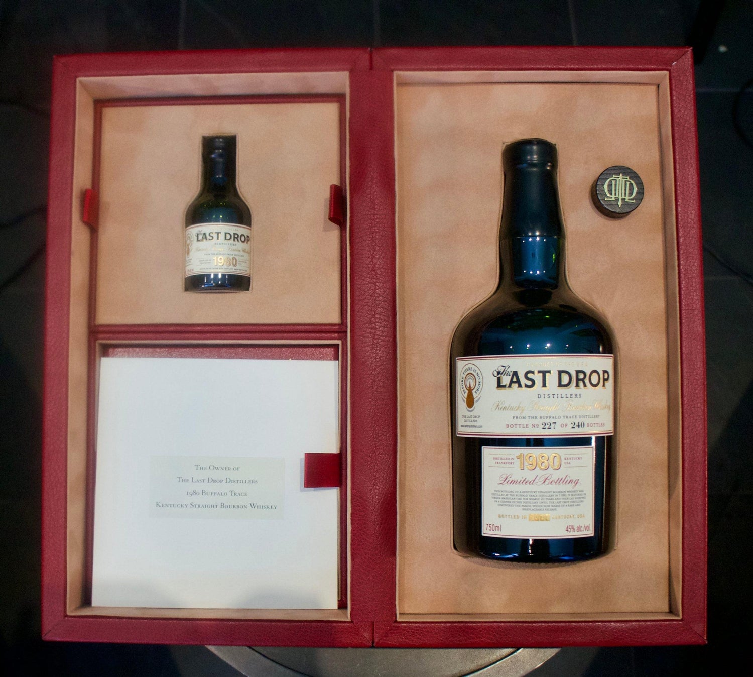 Last Drop Buffalo Trace Bourbon 1980