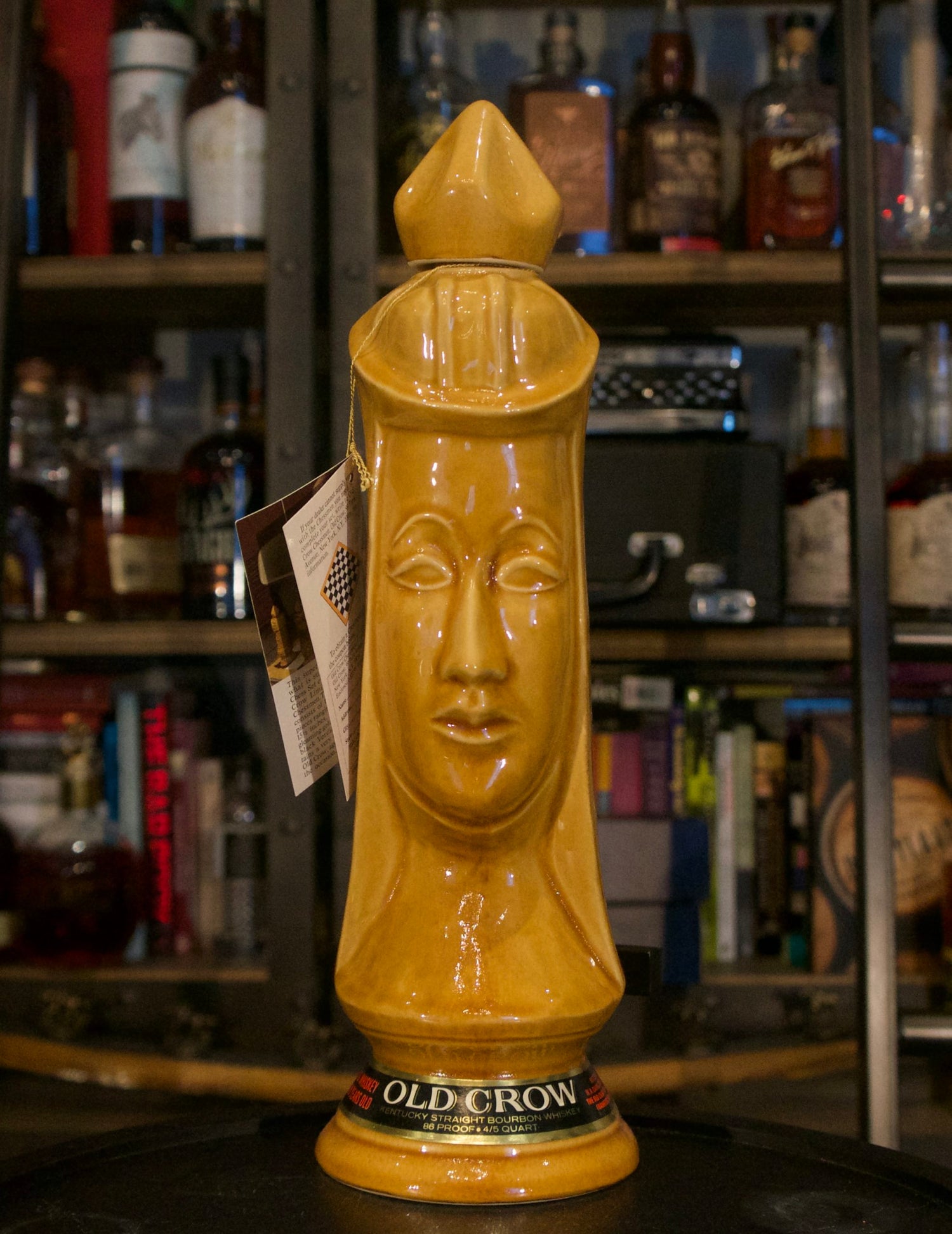 Old Crow Chessmen Light Queen 86 Proof (1969) 4/5 Quart