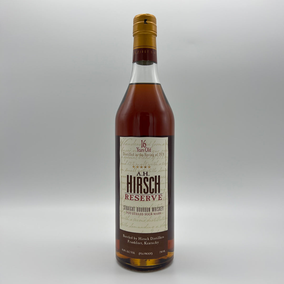 1974 AH Hirsch Reserve 16 Year - Gold Foil – The Bourbon Concierge