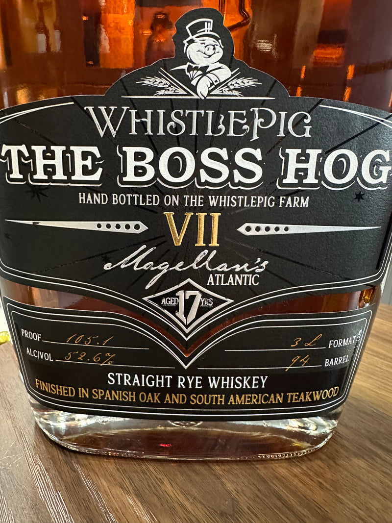 WhistlePig Boss Hog VII Magellan’s Atlantic - 3 Liter bottle